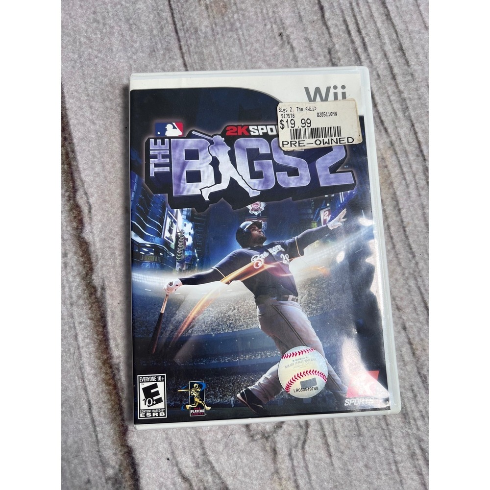 Wii The Bigs 2 Sports Baseball Video Game 2K Sports Pre Owned